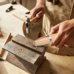 Wooden Jewelry Ring Clamp and Hand Tool