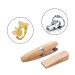Wooden Jewelry Ring Clamp and Hand Tool