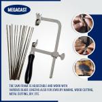 German Style Jewelers Saw Frame with 144 Blades