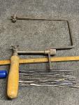 Adjustable Vintage Jewelers Fret Saw with Blades