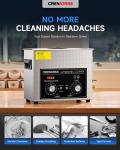 CREWORKS 6L Ultrasonic Jewelry Cleaner with Timer