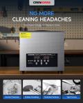 CREWORKS 10L Stainless Steel Ultrasonic Jewelry Cleaner