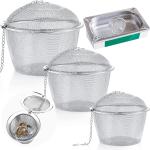 3-Pack Stainless Steel Jewelry Cleaner Baskets