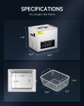CREWORKS 10L Ultrasonic Cleaner for Jewelry and Tools