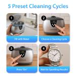 Ultrasonic Jewelry Cleaner for Rings and Necklaces