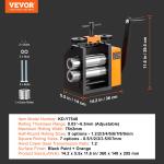 VEVOR 2.95" Jewelry Rolling Mill Machine