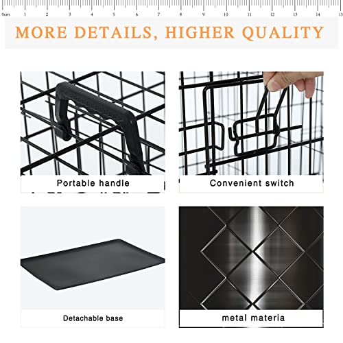 48" Double Door Metal Dog Crate with Divider Panel