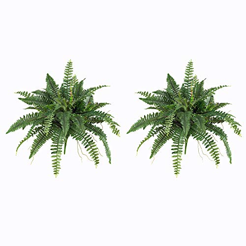 Nearly Natural 40in. Boston Fern (Set of 2), Green