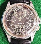 Rare Juvenia 1930s Monopusher Chronograph Watch