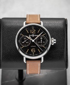 Bell and Ross Monopusher Black Dial Watch