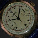 Eberhard Monopusher Vintage 18K Gold Chronograph