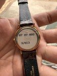 1990 Movado Chronograph Monopusher Gilt Watch 33mm