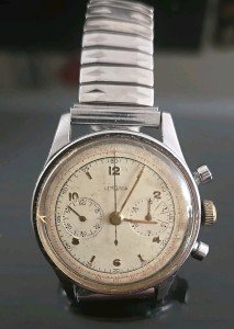LEMANIA Military Monopusher Chronograph Watch