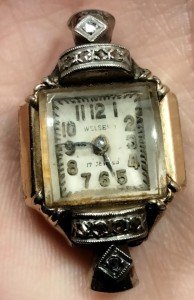 WELSBRO Gold Monopusher Chronograph Ladies Watch