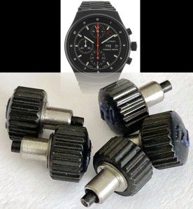 Porsche Lemania 5100 Black Case Chronograph Watch