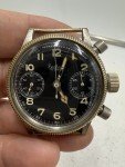 HANHART WWII Luftwaffe Monopusher Pilot Watch