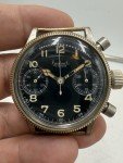 HANHART WWII Luftwaffe Monopusher Pilot Watch