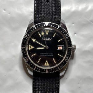 Dorset Swiss Monopusher Skin Diver Watch