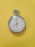 Lemania Stainless Steel Monopusher Pocket Watch