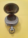 Lemania Stainless Steel Monopusher Pocket Watch