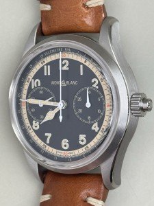 Montblanc 1858 Monopusher Chronograph Black Dial