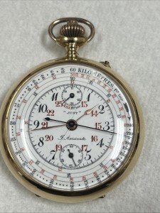 De Auricoste Marine Pocket Chronograph 18k Watch