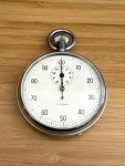 NERO LEMANIA Vintage Steel Chronograph Stopwatch