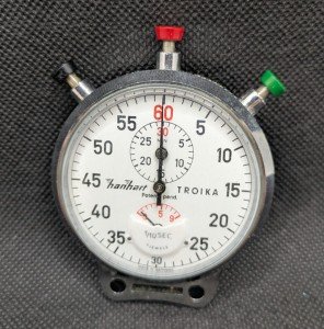 Hanhart Troika Monopusher Stopwatch - Shockproof Design