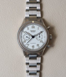 Hanhart 417 ES Moby Dick Chronograph Watch 42mm