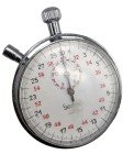 Vintage Hanhart Silver Monopusher Stopwatch 55mm