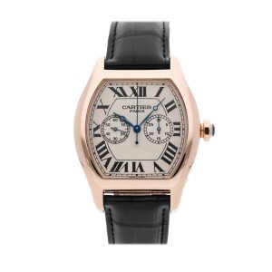 Cartier Tortue Monopusher Rose Gold Chronograph Watch