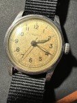 Vintage Swiss LEMANIA WWII Pilot Monopusher Watch