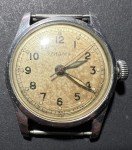 Vintage Swiss LEMANIA WWII Pilot Monopusher Watch