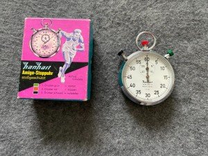 Hanhart Amigo Vintage Mechanical Stopwatch with Box