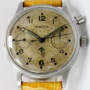 Vintage Lemania 6B/551 Monopusher Chronograph Watch
