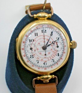 Rare Gander Monopusher Chronograph Watch at 6 O'clock