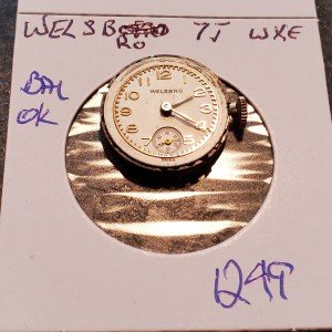 Ladies Welsbro Monopusher Chronograph Wrist Watch