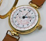 Rare Gander Monopusher Chronograph Watch at 6 O'clock