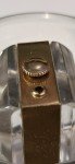 Welsbro Swiss Gold Lucite Cube Monopusher Watch