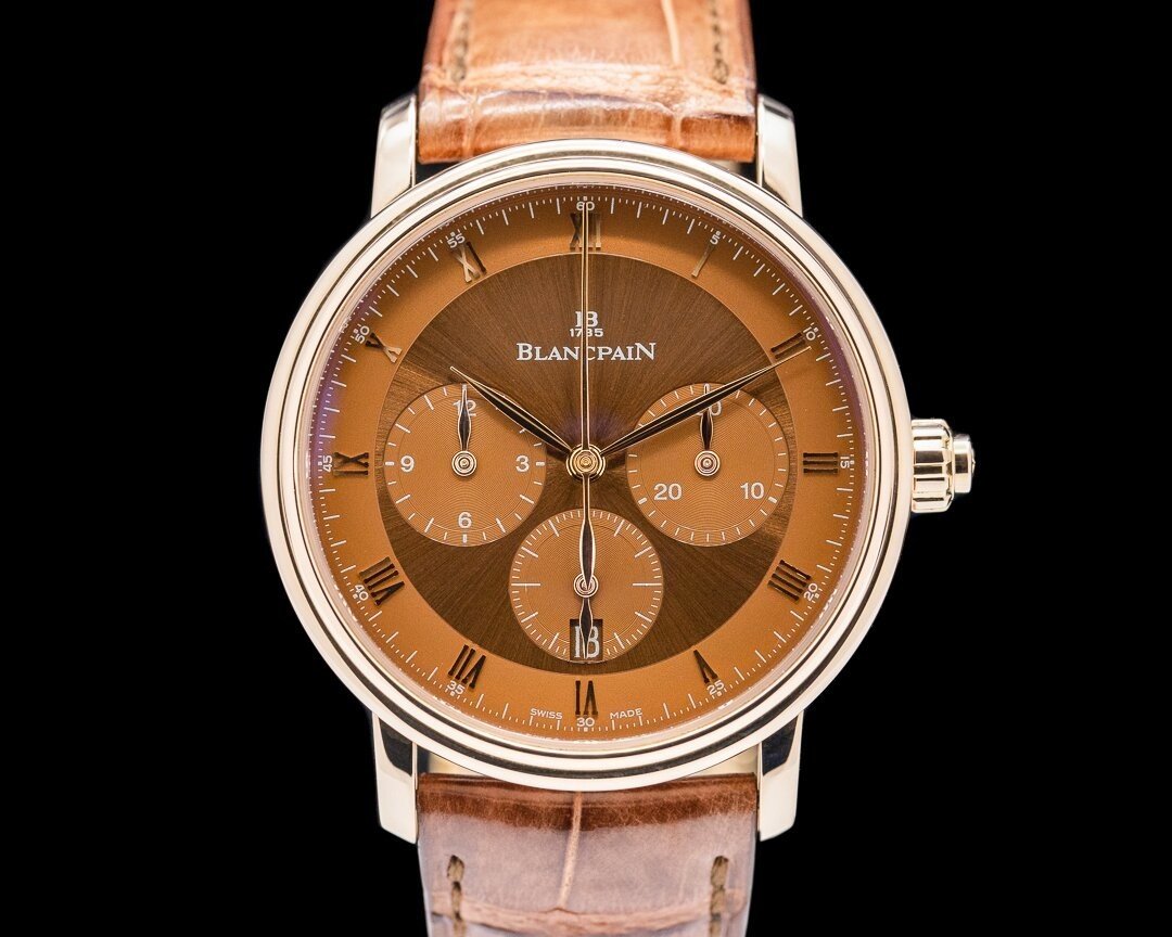 Blancpain Villeret Mono-Pusher Chronograph, 18K Rose Gold