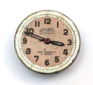 WELSBRO Vintage Monopusher Military Style Watch Parts