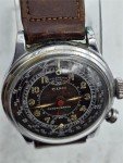 1940s Pierce Swiss Military Monopusher Chronograph Watch