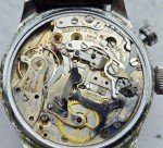 1940s Pierce Swiss Military Monopusher Chronograph Watch