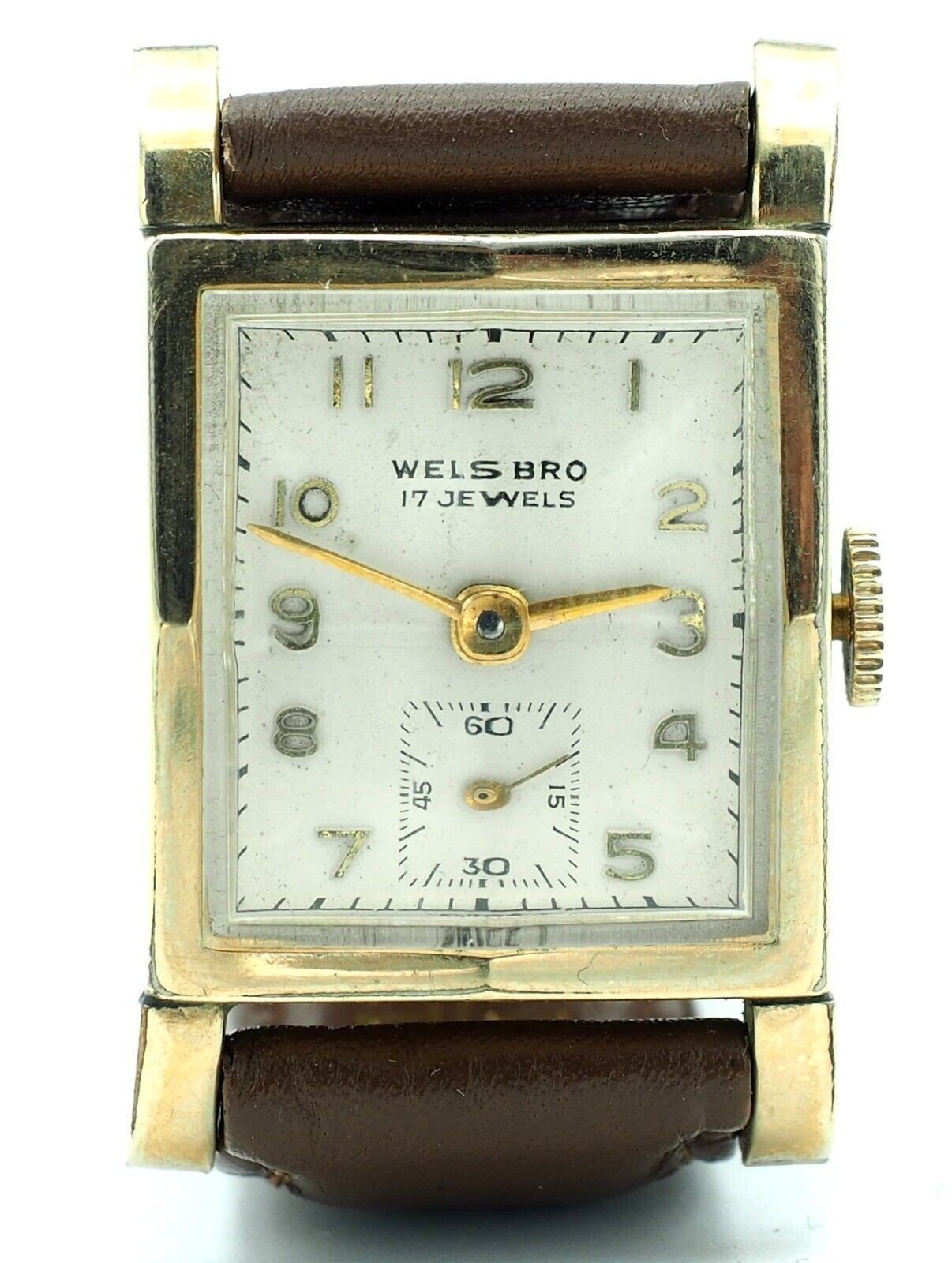 Welsbro Vintage Swiss Monopusher Chronograph Watch