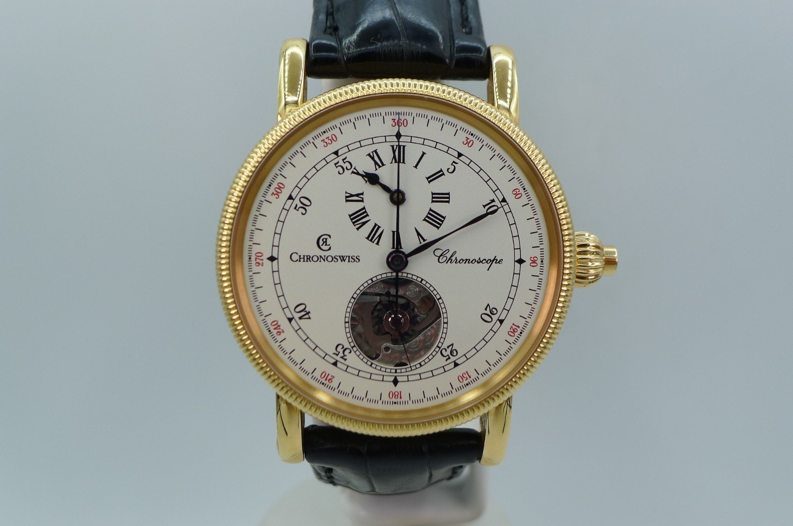 Chronoswiss Chronoscope Monopusher 18K Gold Watch