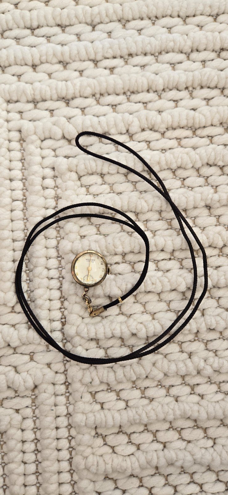 Vintage Brosche Welsbro Skeleton Chronograph Watch