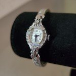 Vintage Mechanical Monopusher Watch with Stretch Band