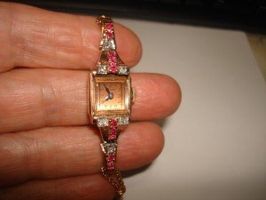 Vintage Art Deco WELSBRO 14K Rose Gold Watch