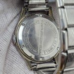 Vintage Emca Silver Tone Monopusher Chronograph Watch