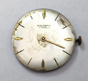 WELSBRO Vintage 17 Jewels Monopusher Watch